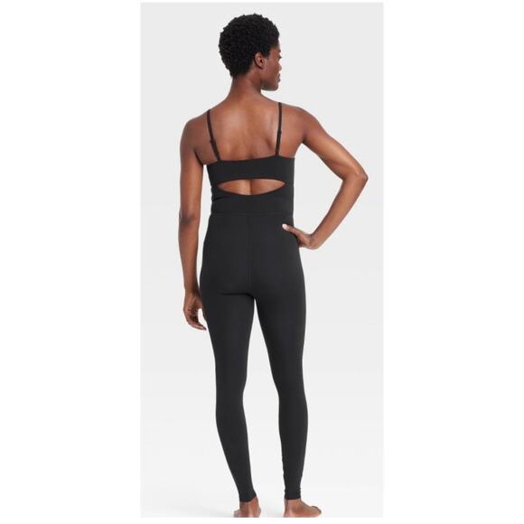 Women's Soft Active Bodysuit Size XL All In Motion Black Moisture Wicking Drying - Picture 6 of 11